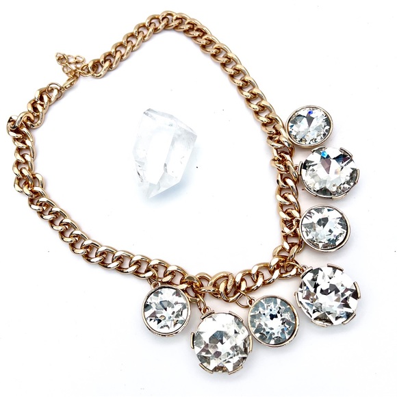 Crystal Charm Statement Necklace - Picture 3 of 4